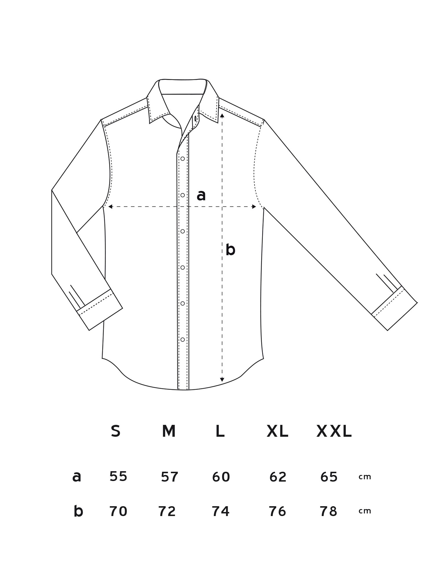 Guía de tallas CAMISA NAVAJO