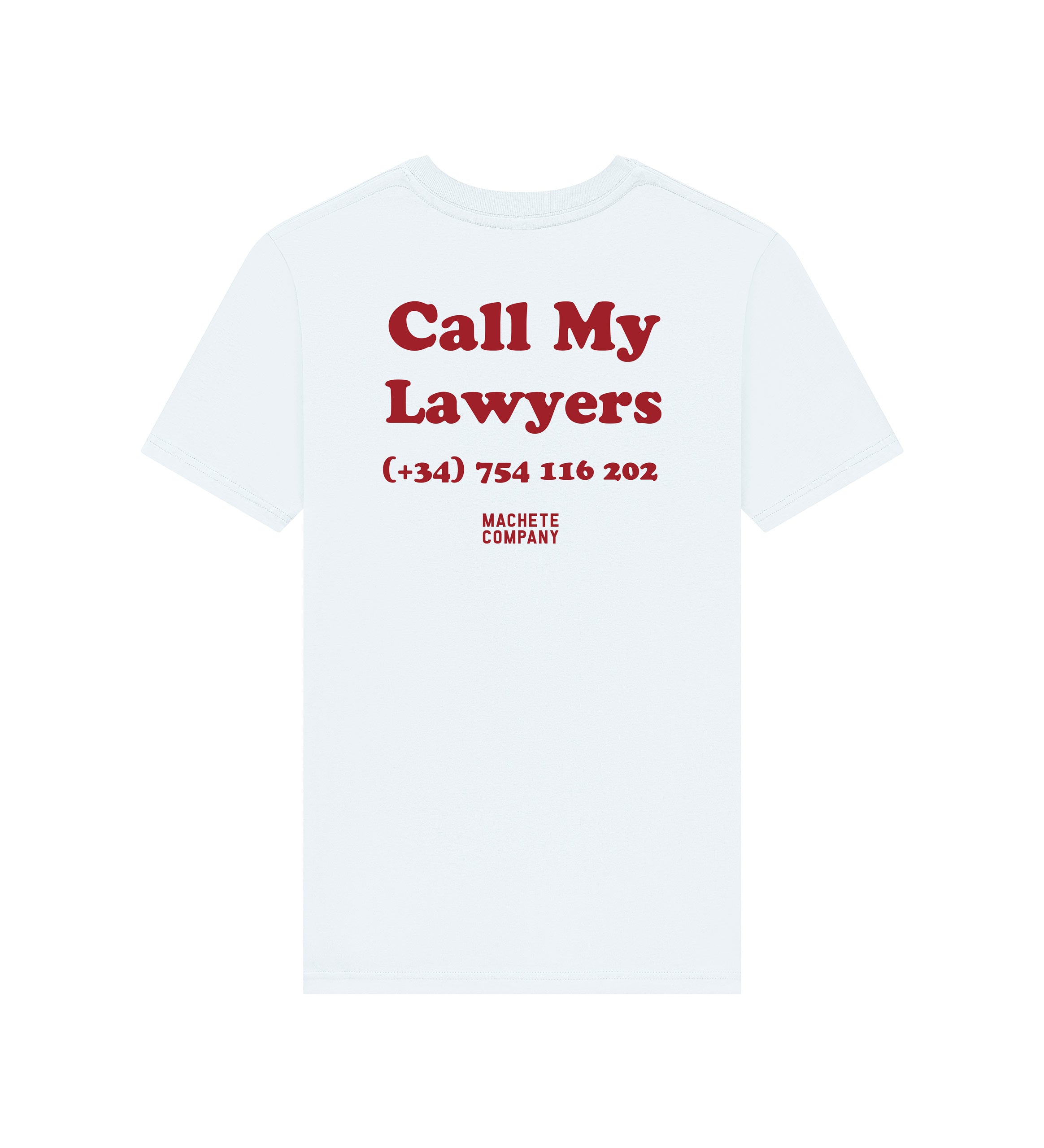 CAMISETA CALL MY LAWYERS