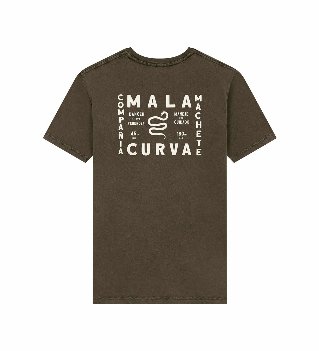 CAMISETA MALA CURVA
