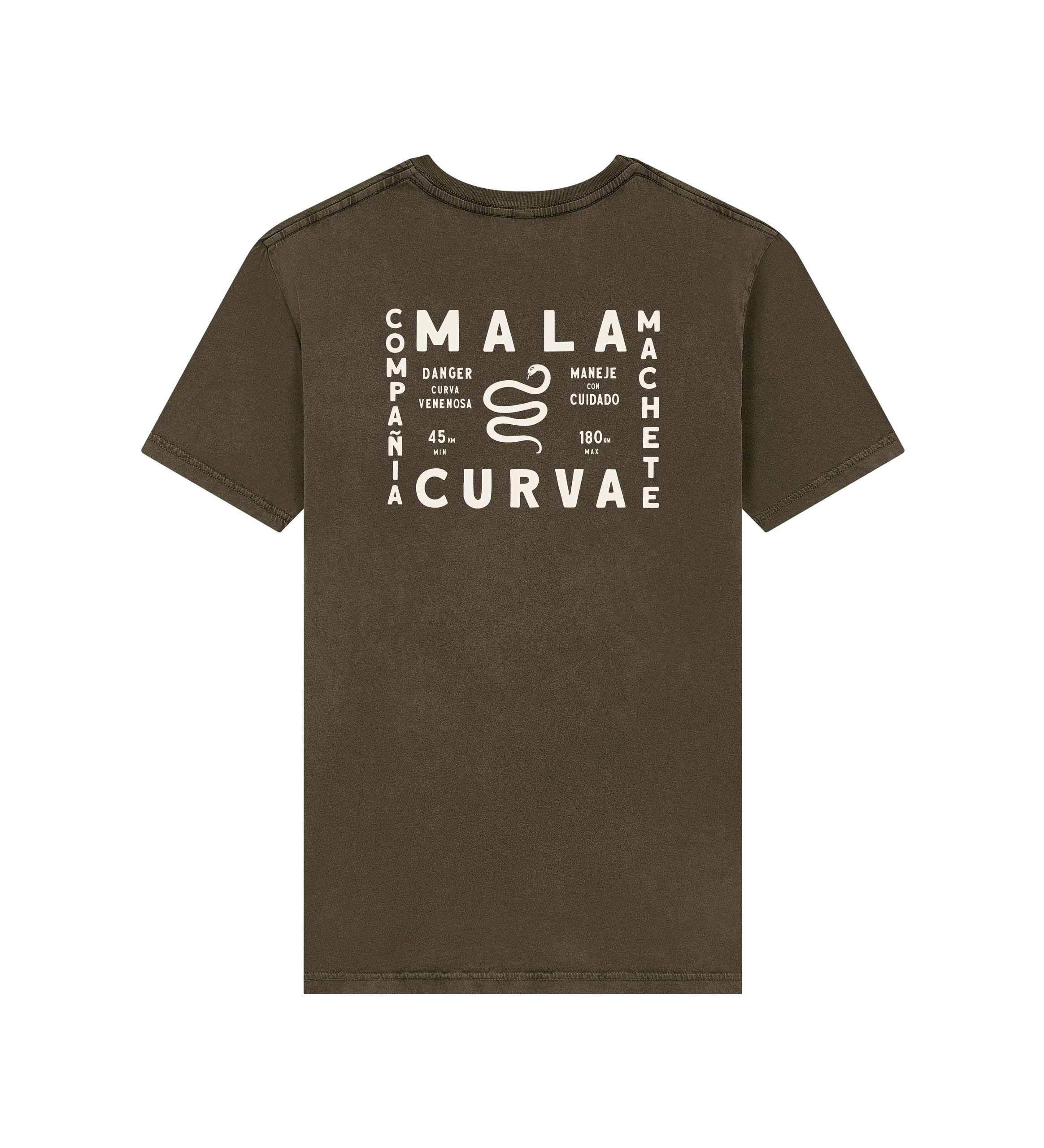 CAMISETA MALA CURVA